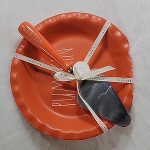 Rae Dunn Pumpkin Pie Dish and
